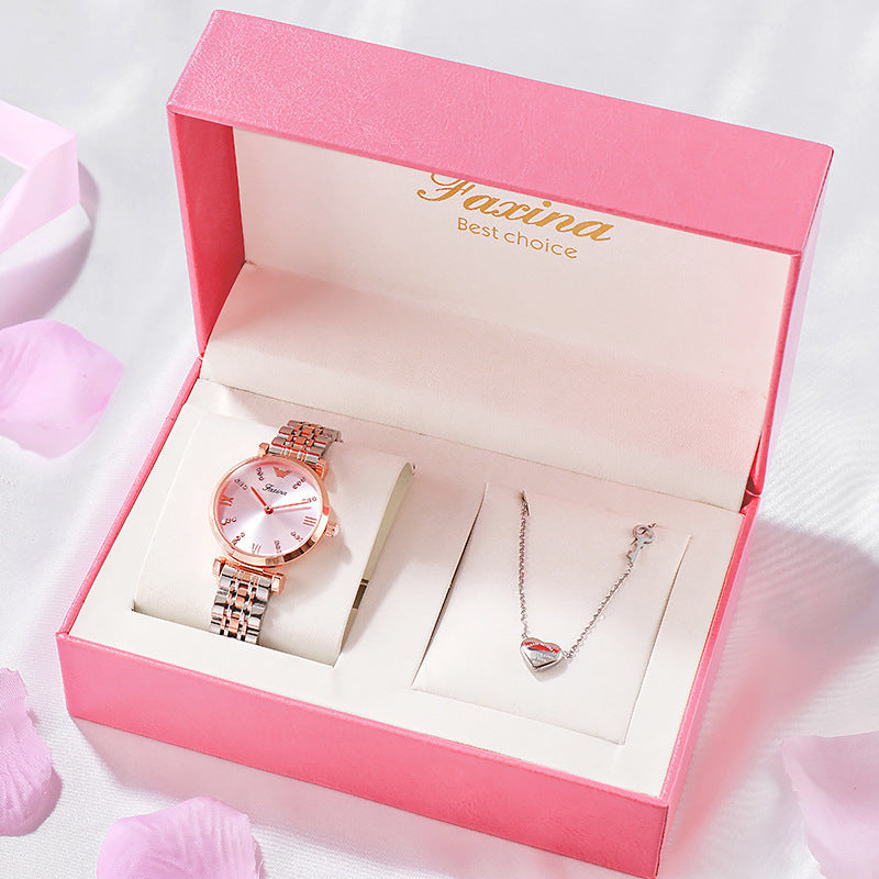 Watch Jewelry Necklace Full Of Star Watch Electronic Watch Set