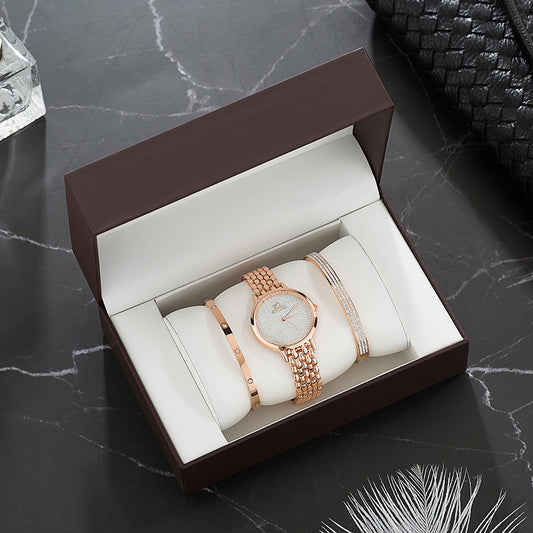 Luxury Watch Set Women's Gold Watch Set