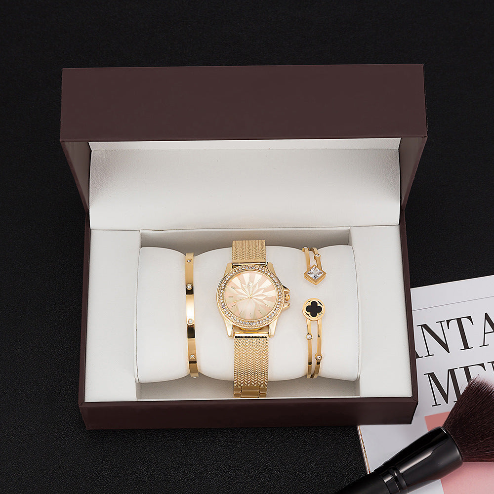 Three-piece watch gift box set