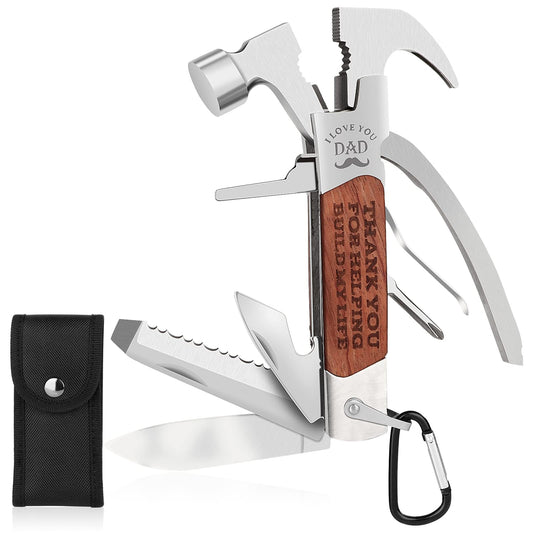 Dad Gifts for Birthday Christmas Fathers Day, Best Daddy Gift Ideas to My dad All in One Hammer Multitool
