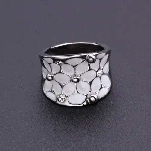 Elegant Temperament Wedding Jewellery Fashion Flower Ring for Women