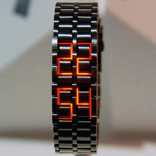 Lava Led Waterproof Watch Simple Features Everyday Wear