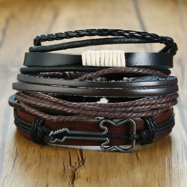 Men 4Pcs/ Set Braided Bracelets