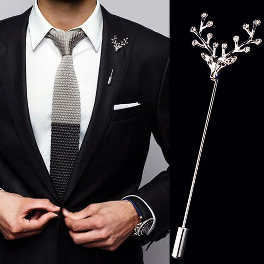 Men's Small Brooch Pin Stylist Wedding Special Events