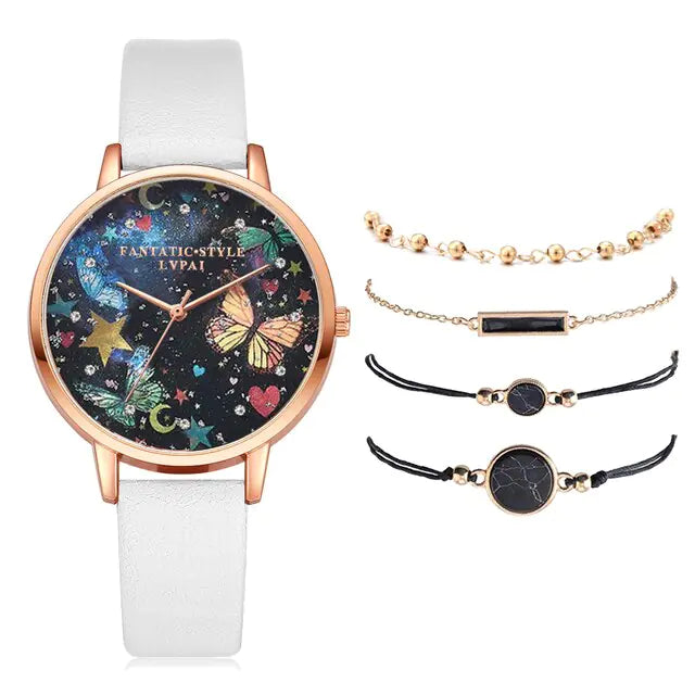 5pcs Fashion New Bracelet Watch Set Gift Wedding Business